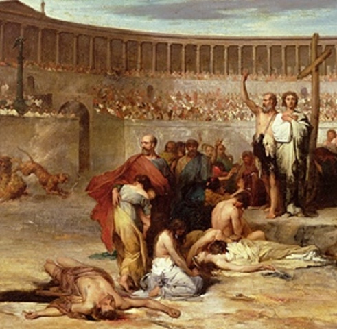 Romans outlaw Christianity