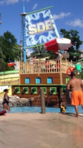 First Time on a Water Slide