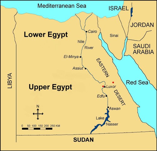 Upper and Lower Egypt Split