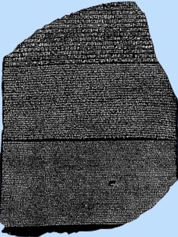 Rosetta Stone is carved