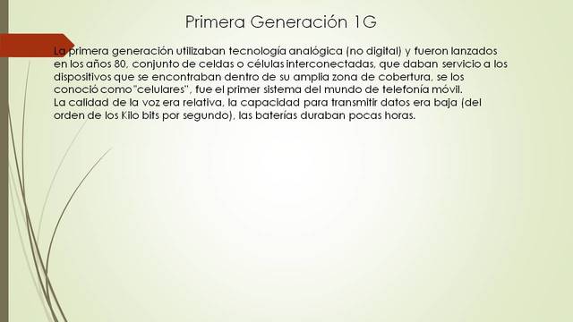 Generacion 1G