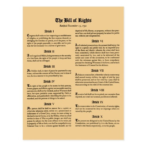 Bill of Rights.
