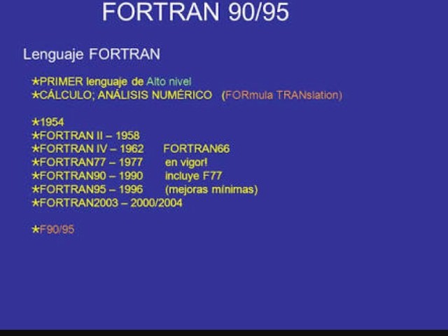 Lenguaje "FORTRAN"
