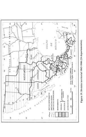 División territorial en 24 departamentos ( Sistema Centralista)