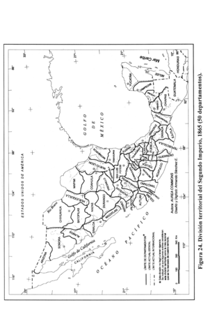 División territorial del segundo Imperio