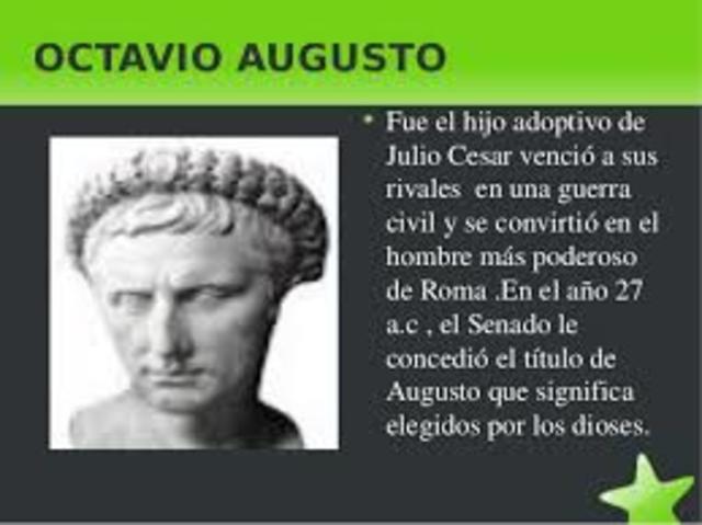 Muerte de Cesar/Octavio hijo adoptivo de Cesar