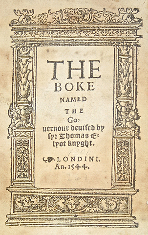 The Boke named The Governour