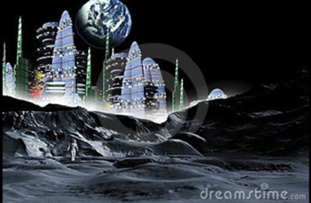 CIUDAD EN LA LUNA 2070