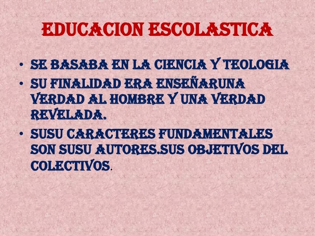 ESCOLASTICA