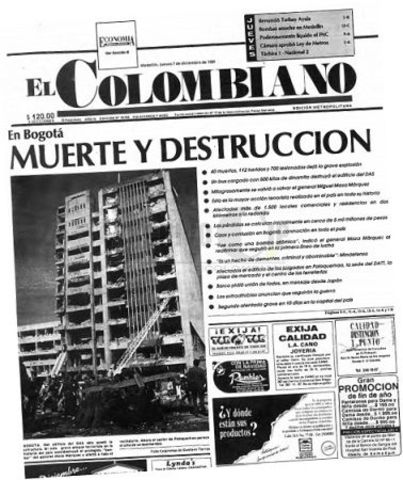 Atentado terrorista departamento administrativo de seguridad