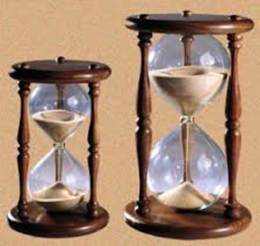 Reloj de arena(Galileo Galile en el año  1656)