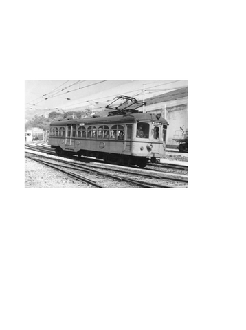 Primer tranvía eléctrico