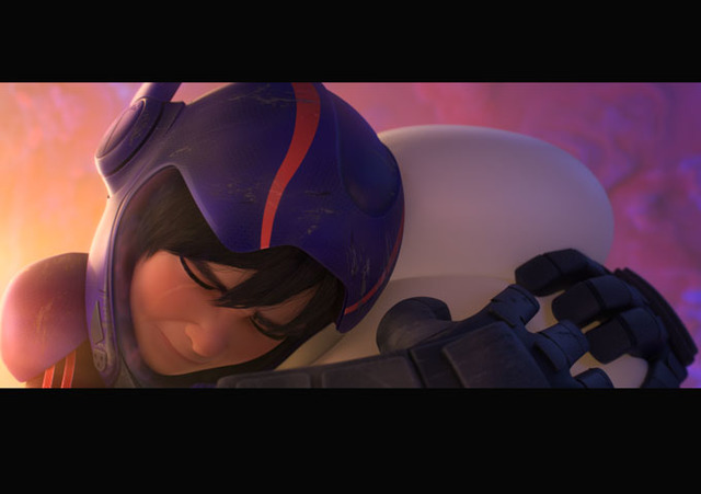 Hiro is sad because he lost Bamax