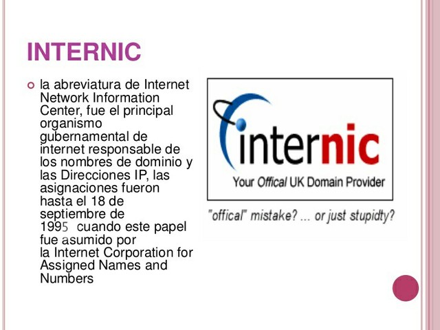 Se creó INTERNIC