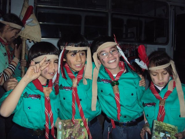 Primer campamento Scout