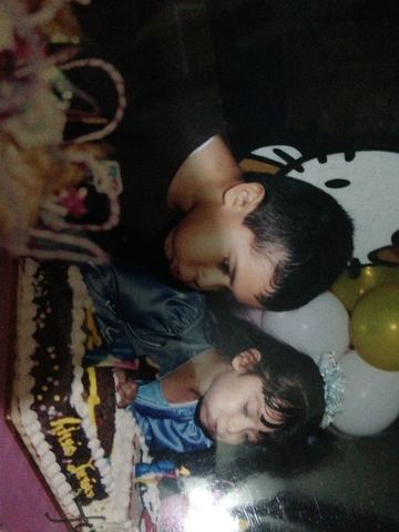 cumpleaños con mi hermano
