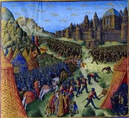 ANNO 1099 d.c. LA CONQUISTA DI GERUSALEMME DA PARTE DEI CROCIATI.