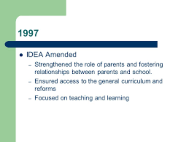 IDEA is amended 1997