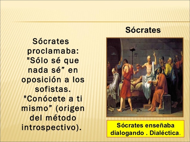 SÓCRATES Y LOS SOFISTAS
