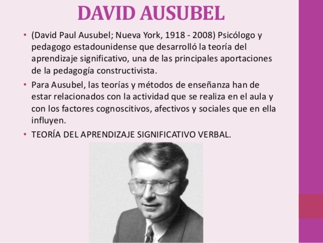 DAVID AUSUBEL ( 1918 - 2008)