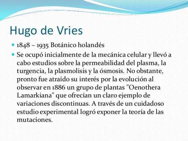 Publicación de Vries