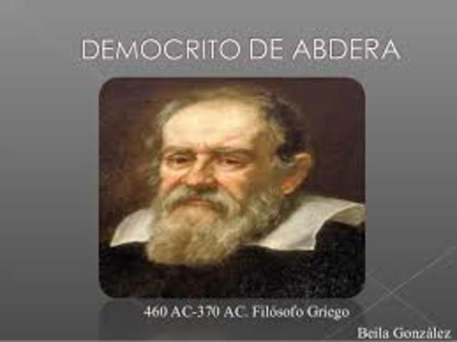 Demócrito (460 a.C. – 370 a.C.) era un filósofo griego presocrático nacido en Abdera, Tracia.