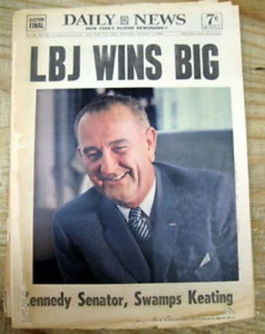 Lyndon B. Johnson Elected President