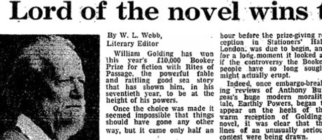 1980 Booker McConell Prize