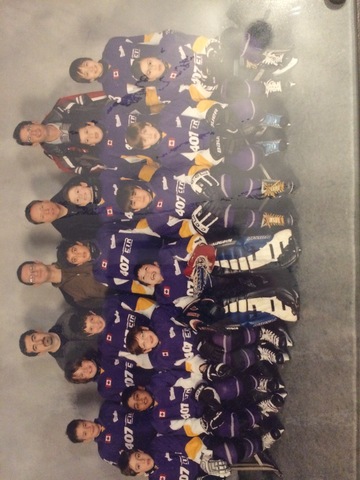 Playing houseleague hockey with friends