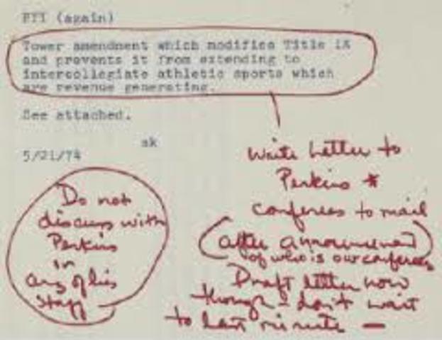 Tower Amendment Rejected