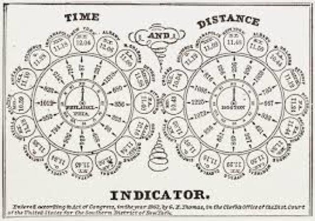 Railroads set up standard time zones
