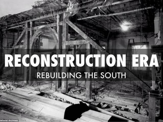 The End of Reconstruction Era