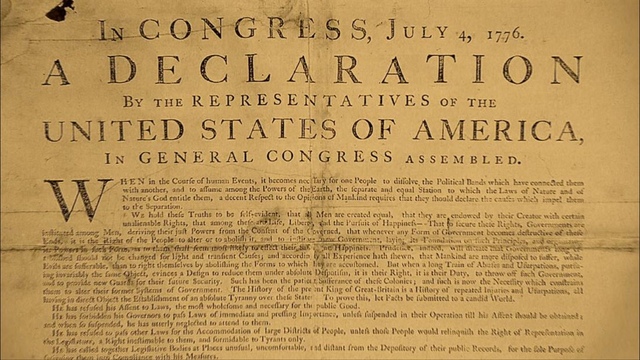 Draft of the Declaration of Independence