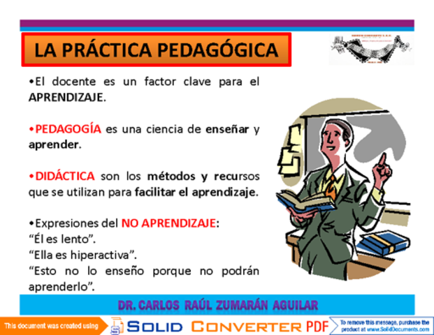 LA PRÁCTICA PEDAGÓGICA (1999)