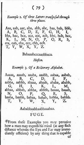 Wymyślenie szyfru Bacona