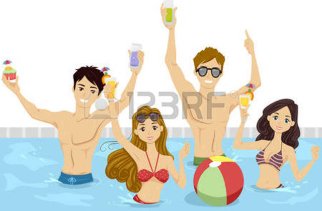 I love going to parties with my friends