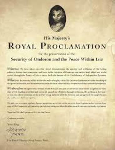 Royal Proclamation