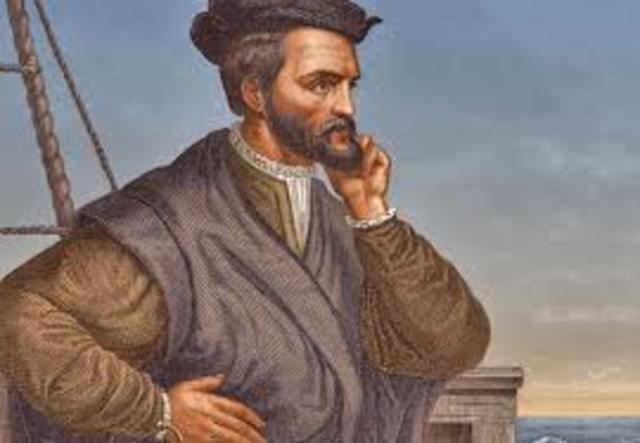 1534- Jacques Cartier's first voyage