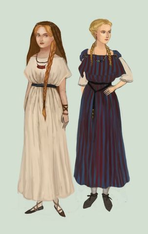 What women wore in 1000 B.C.