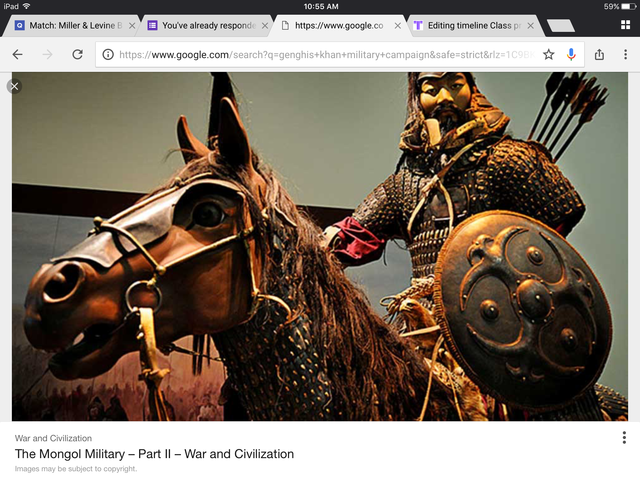 Genghis Khans military campaign