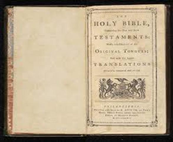 The first English Translation of the Bible