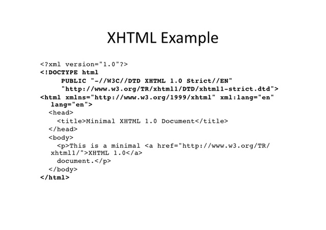 XHTML