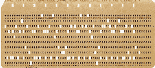 TARJETA PERFORADA JACQUARD