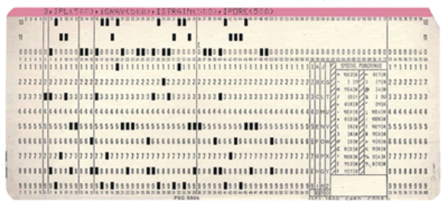 L'impiego di schede perforate