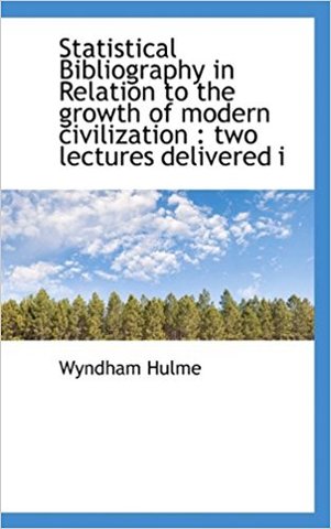 Se introdujo el término "bibliografía estadística"