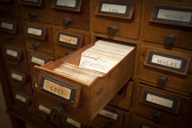 Primeros catálogos de tarjetas