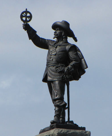 Samuel de Champlain founds Quebec