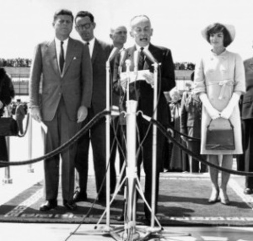 El presidente de los Estados Unidos Jhon F. Kennedy, visita Colombia.