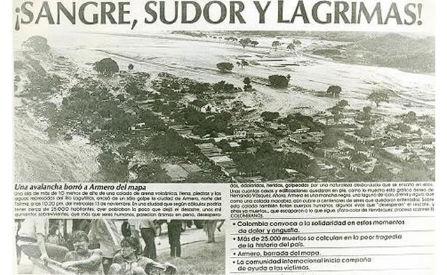 Sepultada la ciudad de Armero