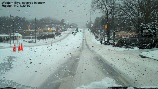 Snow Storm Leaves Raleigh with over a Feet of Snow